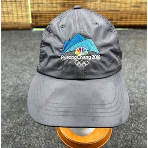 Team Apparel Pyeong Chang 2018 Olympics NBC Logo Cap Adult Adjustable Gray Hat